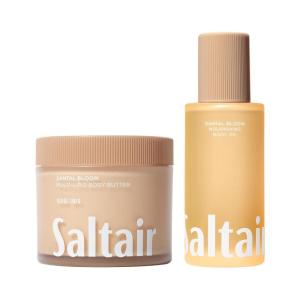 imageSaltair Body Oil and MultiLipid Body Butter Set  Deep Moisture Hydrating AfterShower Skincare Duo  Santal Bloom Scent