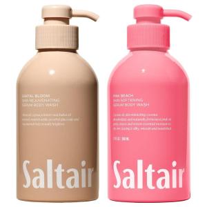 imageSaltair Body Wash Exotic Pulp 2Pack Moisturizing Body Cleanser with Monoi Oil and Cupuacu Butter Luxury Shower Gel for Women Vegan CrueltyFree ParabenFree 2x 17oz Pump BottlesSignature