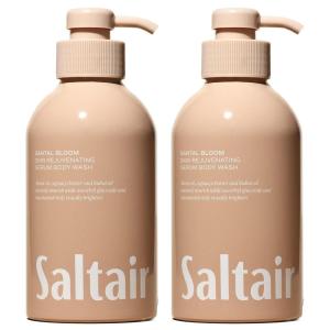 imageSaltair Body Wash Exotic Pulp 2Pack Moisturizing Body Cleanser with Monoi Oil and Cupuacu Butter Luxury Shower Gel for Women Vegan CrueltyFree ParabenFree 2x 17oz Pump BottlesSantal Bloom