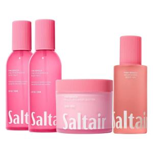 imageSaltair Mist ampamp Moisturize 4pc Set with Body Oil 2Pack Body Mist Spray and Body Butter Hydrating AfterShower Moisturizer and Fine Fragrance Perfume Mist  Pink Beach Scent