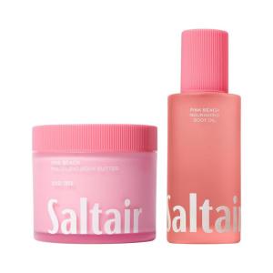imageSaltair Body Oil and MultiLipid Body Butter Set  Deep Moisture Hydrating AfterShower Skincare Duo  Pink Beach Scent
