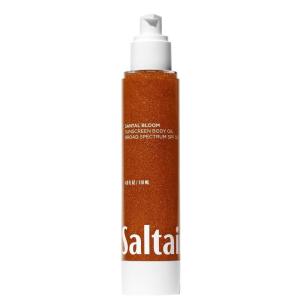 imageSaltair SPF Body Oil  Broad Spectrum SPF 50 PA Sunscreen Lightweight Dry Oil with Sun Protection and Moisturizing Kukui ampamp Mongongo Extracts Pink Beach Scent 4floz Vacation EssentialSantal Bloom