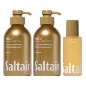 image:imageSaltair Body Wash Golden Hour 2Pack amp After Shower and Bath Oil Moisturizer Bundle