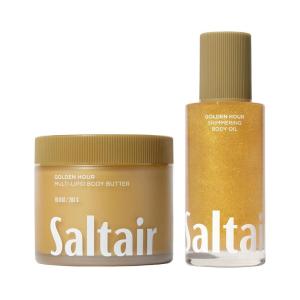 image:imageSaltair Golden Hour Glow Duo  MultiLipid Body Butter amp Shimmering Body Oil  Deep Hydration and Radiant Skin Set