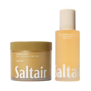 image:imageSaltair Hydration Duo  MultiLipid Body Butter Golden Hour amp Santal Bloom Body Oil Rich Body Cream and NonGreasy AfterShower Moisturizing Oil for Dry Skin  10oz  4oz