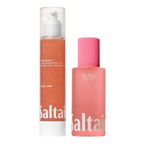 image:imageSaltair Pink Beach SPF amp Body Duo  SPF 50 Dry Body Oil  Hydrating AfterShower Oil  Lightweight NonGreasy Sun Protection amp Moisturizing Set