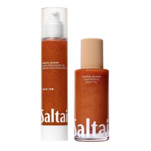 image:imageSaltair Santal Bloom Body Duo  SPF 50 Dry Oil amp Shimmering Glow Oil  Lightweight Moisturizing amp Radiant Skin Set