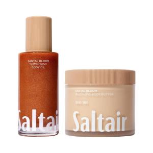 image:imageSaltair Santal Bloom Radiance Duo  Shimmering Body Oil amp MultiLipid Body Butter Set  Deep Hydration and Luminous Glow for All Skin Types