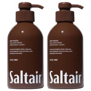 image:imageSaltair Body Wash 2Pack  Moisturizing Body Wash with Hyaluronic Acid amp Amino Acids  Scented Shower Gel for Women and Men  Driftwood Scent 2x 17oz  Vegan CrueltyFree ParabenFreeDriftwood