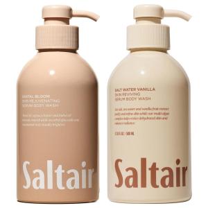image:imageSaltair Body Wash 2Pack  Moisturizing Body Wash with Hyaluronic Acid amp Amino Acids  Scented Shower Gel for Women and Men  Driftwood Scent 2x 17oz  Vegan CrueltyFree ParabenFreeSantal Bloom  Salt Water Vanilla