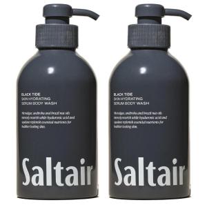 image:imageSaltair Body Wash 2Pack  Moisturizing Body Wash with Hyaluronic Acid amp Amino Acids  Scented Shower Gel for Women and Men  Driftwood Scent 2x 17oz  Vegan CrueltyFree ParabenFreeBlack Tide